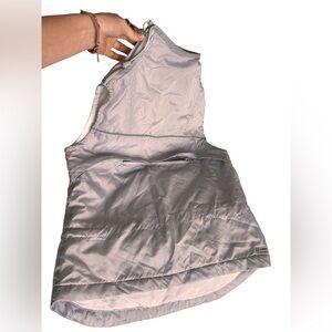 Iridescent Y2K turtle neck sport vest